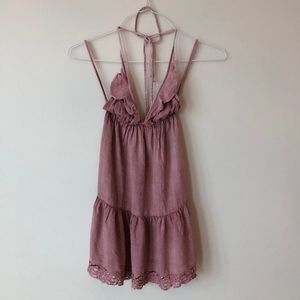 Indah - halter top mini dress